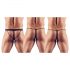 Svenjoyment - Set de tangas para hombre negro (3 piezas) S-L