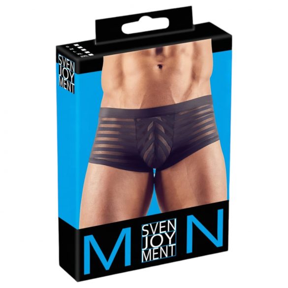 Boxer transparente a rayas (negro) - L