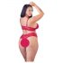 Cottelli Tallas Grandes - Conjunto de Sujetador de Encaje Suave (Rojo) - 3XL