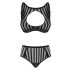 / Petite Noir Exclusive - see-through striped bra set (black)