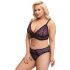 Conjunto lila Cottelli Curves Plus Size - transparencia atrevida - 2XL