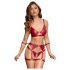 Cottelli Bondage: Conjunto Rojo Brillante con Restricciones