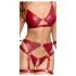 Cottelli Bondage: Conjunto Rojo Brillante con Restricciones