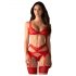 Set de lencería roja Cupido Desir - Obsessive - L/XL