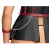 Cottelli Bondage - conjunto brillante con restricciones (negro-rojo)