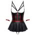 Cottelli Bondage - conjunto brillante con restricciones (negro-rojo) - M