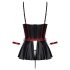 Cottelli Bondage - conjunto brillante con restricciones (negro-rojo) - M