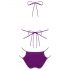 Obsessive Balitta - bikini brillante con cuello halter (lila)