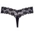 Cottelli - tanga encaje negro con doble perlas - XL