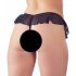 Cottelli - tanga abierto con perlas (negro) - L