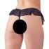 Cottelli - tanga abierto con perlas (negro) - L