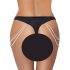 Cottelli - lujo tanga bordada con perlas (negra) - M/L