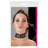 Collar de encaje negro con perlas y strass - Cottelli