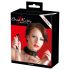 Bad Kitty - Collar de silicona con correa (negro)