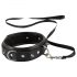 Bad Kitty - Spiked, Studded Collar with Leash (Black)