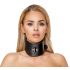 Bad Kitty - Leather-look Collar with Ring (Black)