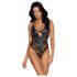 Cottelli Party - body floral (negro) - M