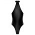 Noir - body brillante de cuello alto (negro) - L