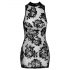 Noir - Vestido mini sin mangas bordado con rosas (negro) - M