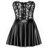 Noir - minivestido brillante con encaje (negro)