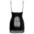 Noir - Mini vestido con lados transparentes (negro) - M