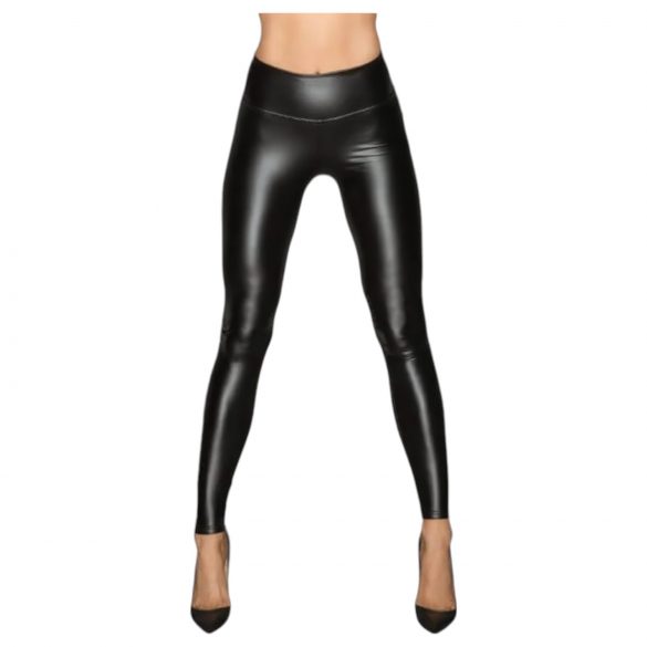 Noir - leggings largos y brillantes (negro)