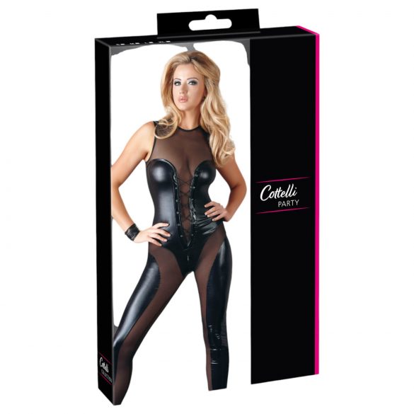 Cottelli - Brillante traje de dominatrix sin mangas - M