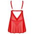 Obsessive Elianes - Set de babydoll de encaje rojo - M/L