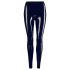 Leggings negros de látex con cremallera - S