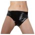 LATEX - Panty con consolador interno (negro)