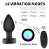 Mrow - Vibrador anal negro con luces y radio