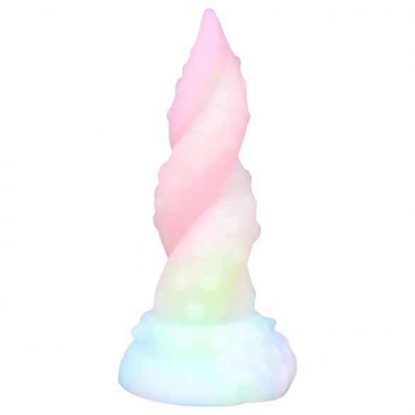 Dildo Kraken Tentáculo Curvo 18 cm - Arcoíris