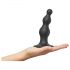 Strap-on-me Beads S - dildo negro con cuentas y base