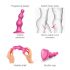 Strap-on-me Perlas M - Dildo con cuentas base (rosa)