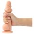 Strap-on-me M - Dildo realista de dos capas con base (natural)