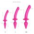 Arnés Strap-on-me Swith XXL Semirrealista 2en1 - Dildo (Rosa)