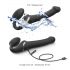 Strap-on-me S - Vibrador portátil con ondas de aire - (negro)