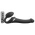 Strap-on-me mediano: vibrador con aire pulsante negro