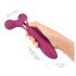 Love to Love Fireball - masajeador vibrador 2en1 recargable (rojo)