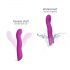 Amor a Amor Swap - vibrador G-punto pulsante lila recargable