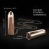 Vibrador collar recargable e impermeable (rosegold)