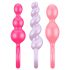 Satisfyer Booty Call - Set de plugs anales de colores (3 piezas)