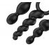 Satisfyer Booty Call - Set plug anal negro (3 piezas)