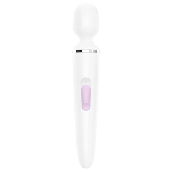 Satisfyer Wand-er Woman - vibrador masajeador impermeable blanco