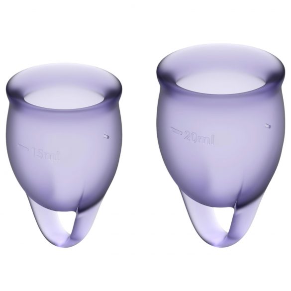 Satisfyer Siente Confianza - Set de Copas Menstruales (Morado) - 2 uds