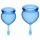 Satisfyer Feel Good - Set de copas menstruales (azul) - 2 piezas