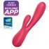 Satisfyer Mono Flex - vibrador inteligente impermeable (rojo)