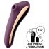 Satisfyer Dual Kiss - 2en1, vibrador vaginal y clitorial (lila)