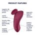 Satisfyer Sexy Secret - bragas vibradoras inteligentes y rojas