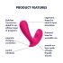 Satisfyer Top Secret - vibrador inteligente de 2 motores (rosa)